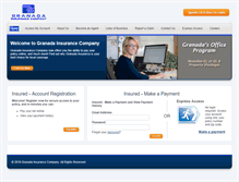 Tablet Screenshot of granadainsurance.com